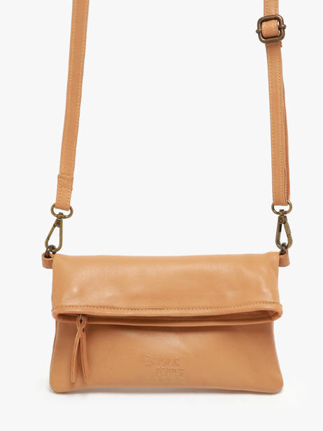 Sac BandouliÃ¨re Cow Cuir Basilic pepper Marron cow BCOW75 vue secondaire 2