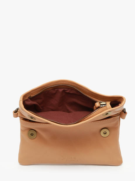Sac BandouliÃ¨re Cow Cuir Basilic pepper Marron cow BCOW75 vue secondaire 3