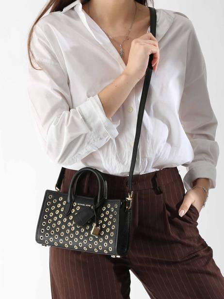 Sac BandouliÃ¨re Scarlett Cuir Michael kors Noir scarlett R5GETC0I vue secondaire 1