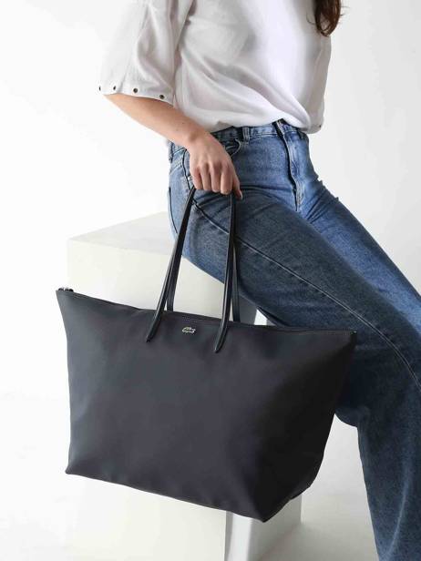 Sac PortÃ© Ã©paule A4 L.12.12 Concept Lacoste Bleu l.12.12 concept NF4960PO vue secondaire 1
