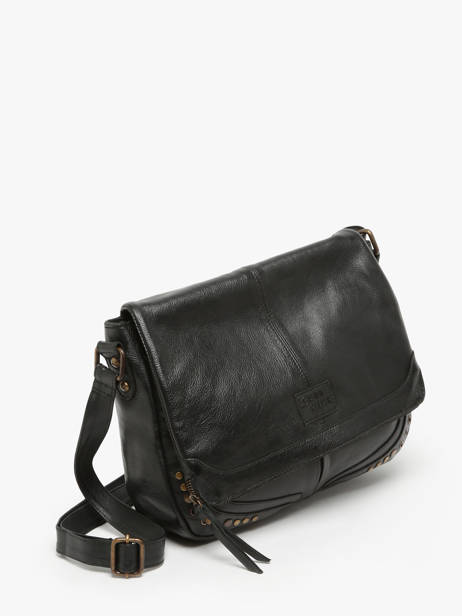 Sac BandouliÃ¨re Glam Eyelet Cuir Basilic pepper Noir glam eyelet BGLE44 vue secondaire 2