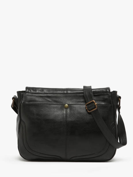 Sac BandouliÃ¨re Glam Eyelet Cuir Basilic pepper Noir glam eyelet BGLE44 vue secondaire 4