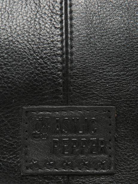 Sac BandouliÃ¨re Glam Eyelet Cuir Basilic pepper Noir glam eyelet BGLE44 vue secondaire 5