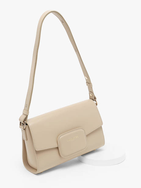 Sac BandouliÃ¨re Paris Pad Cuir Lancaster Beige paris pad 54 vue secondaire 2