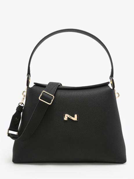 Sac PortÃ© Ã©paule Eden Cuir Nathan baume Noir eden 5