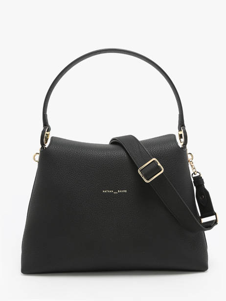 Sac PortÃ© Ã©paule Eden Cuir Nathan baume Noir eden 5 vue secondaire 4
