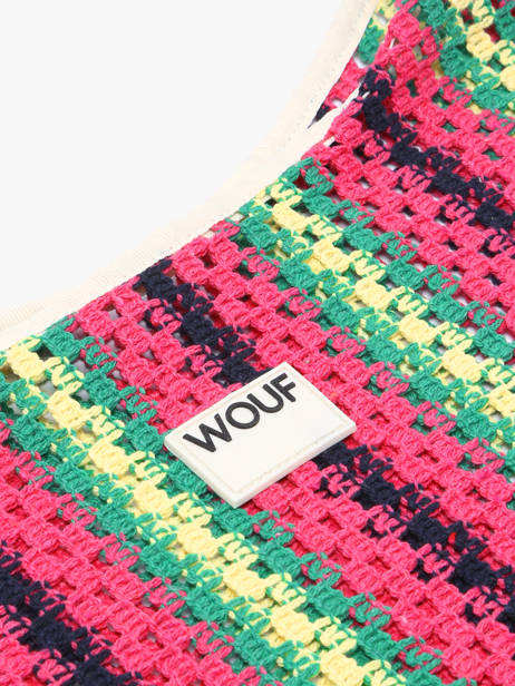 Sac PortÃ© Ã©paule Crochet Wouf Multicolore crochet XTO25011 vue secondaire 2