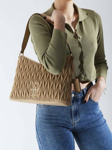 Sac PortÃ© Ã©paule Isabelle Laurent david Beige ld bags 745 vue secondaire 1