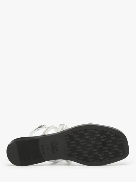 Sandales Olympia Karl Signiature Karl lagerfeld Argent women KL87425 vue secondaire 4