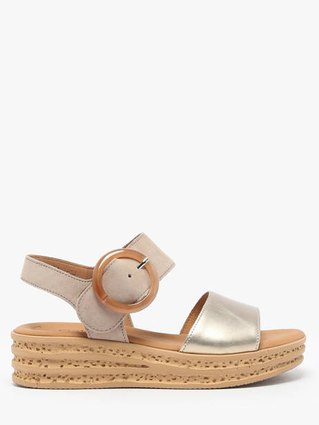 Sandales En Cuir Gabor Or women 62