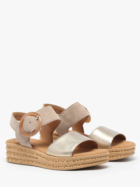 Sandales En Cuir Gabor Or women 62 vue secondaire 1