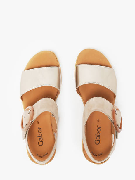 Sandales En Cuir Gabor Or women 62 vue secondaire 3