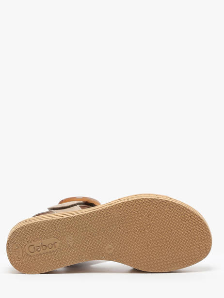 Sandales En Cuir Gabor Or women 62 vue secondaire 4