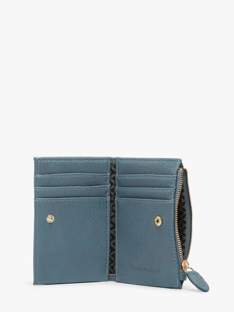 Portefeuille Lulu castagnette Bleu zip CAPOR106 vue secondaire 1