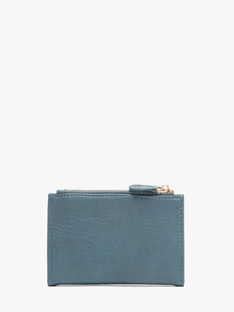 Portefeuille Lulu castagnette Bleu zip CAPOR106 vue secondaire 2
