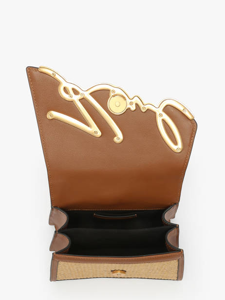 Sac BandouliÃ¨re K Signature Raphia Karl lagerfeld Beige k signature A2W30009 vue secondaire 3