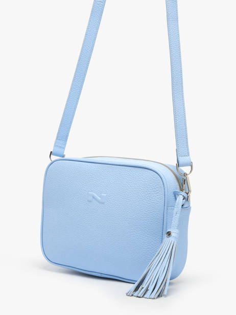 Sac BandouliÃ¨re Camera Bag Cuir Nathan baume Bleu nathan 2 vue secondaire 2