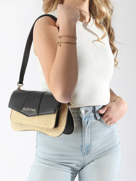 Sac BandouliÃ¨re Unika Valentino Noir unika VBS8P13P vue secondaire 1