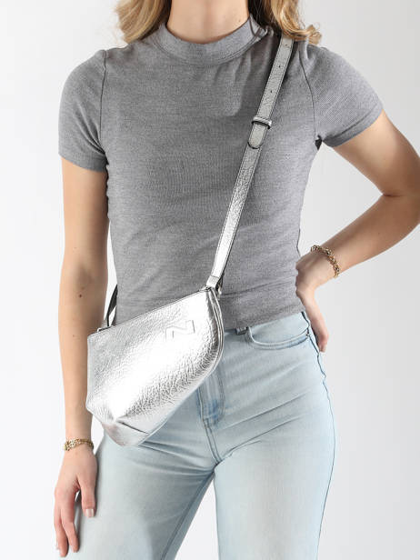 Sac BandouliÃ¨re N City Cuir Nathan baume Argent n city R vue secondaire 1