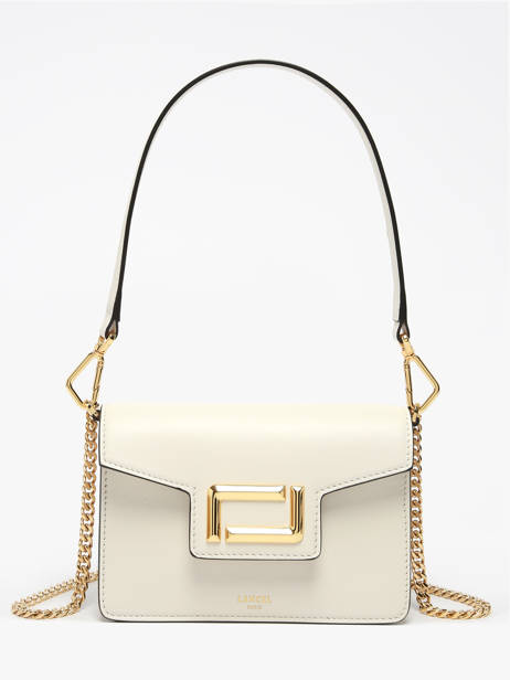 Sac BandouliÃ¨re Angele Cuir Lancel Beige angele A13275