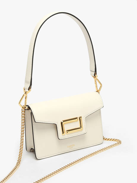 Sac BandouliÃ¨re Angele Cuir Lancel Beige angele A13275 vue secondaire 2