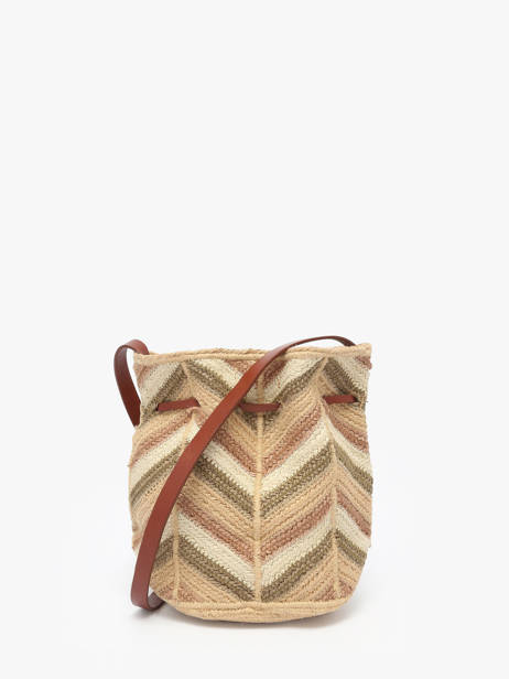 Sac BandouliÃ¨re Cabas Jute Vanessa bruno Multicolore cabas 37V40769 vue secondaire 4