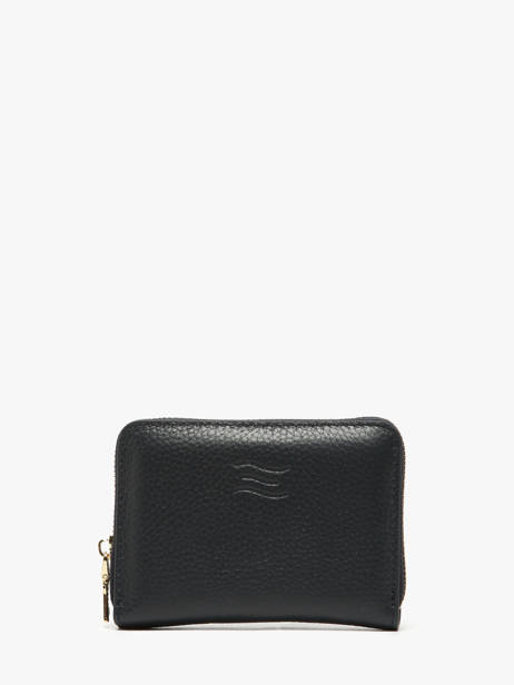 Wallet Caviar Leather Crinkles Blue caviar 14326