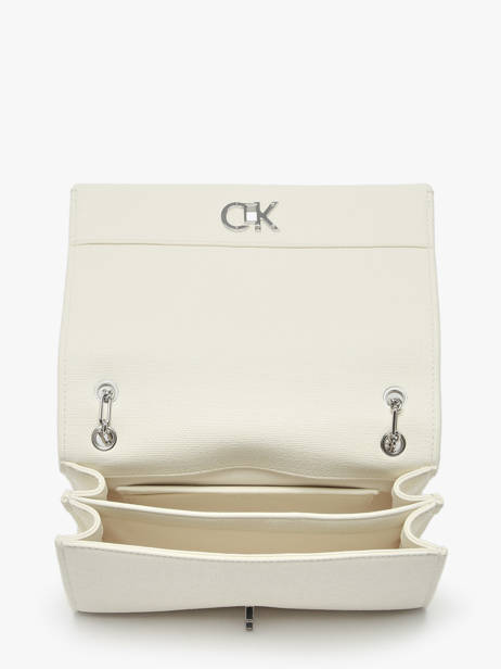 Sac BandouliÃ¨re Ck Chain Calvin klein jeans Blanc ck chain K613177 vue secondaire 3