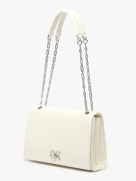 Sac BandouliÃ¨re Ck Chain Calvin klein jeans Blanc ck chain K613177 vue secondaire 2