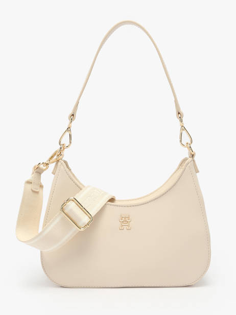 Sac PortÃ© Ã©paule Th Logotape Tommy hilfiger Blanc th logotape AW17226