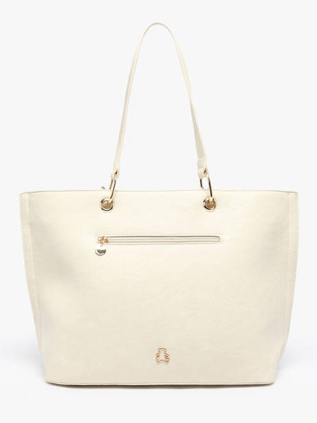 Sac PortÃ© Ã©paule Ourson Lulu castagnette Blanc ourson YOUEN vue secondaire 4