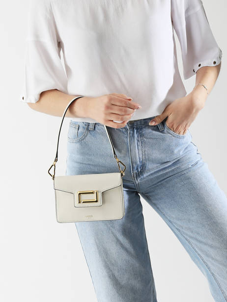 Sac BandouliÃ¨re Angele Cuir Lancel Beige angele A13275 vue secondaire 1