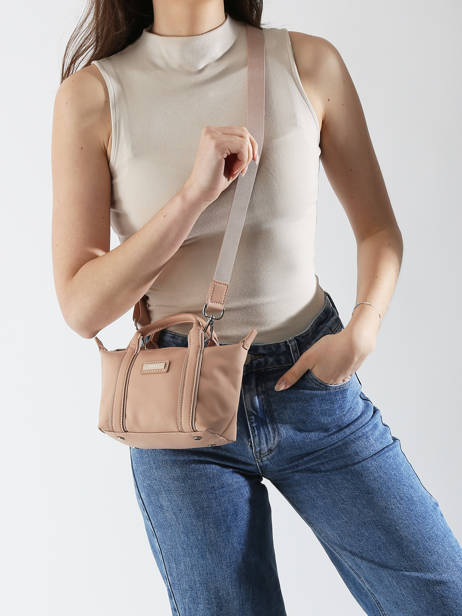 Sac BandouliÃ¨re Tara Nylon Hexagona Rose tara 8120179 vue secondaire 1