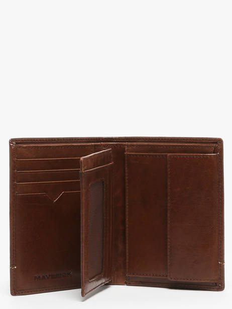 Portefeuille Porte-monnaie Cuir Maverick Marron rough gear MAVRG032 vue secondaire 1