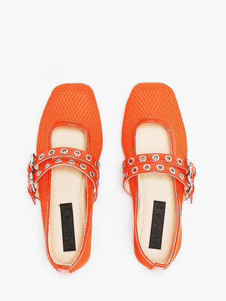 Ballerines Colors of california Orange accessoires CPATTY07 vue secondaire 4