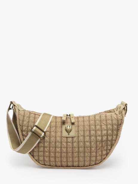 Sac BandouliÃ¨re Gaufrette Le voyage en panier Beige gaufrette PM882