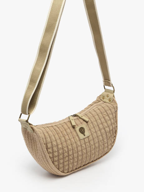 Sac BandouliÃ¨re Gaufrette Le voyage en panier Beige gaufrette PM882 vue secondaire 2