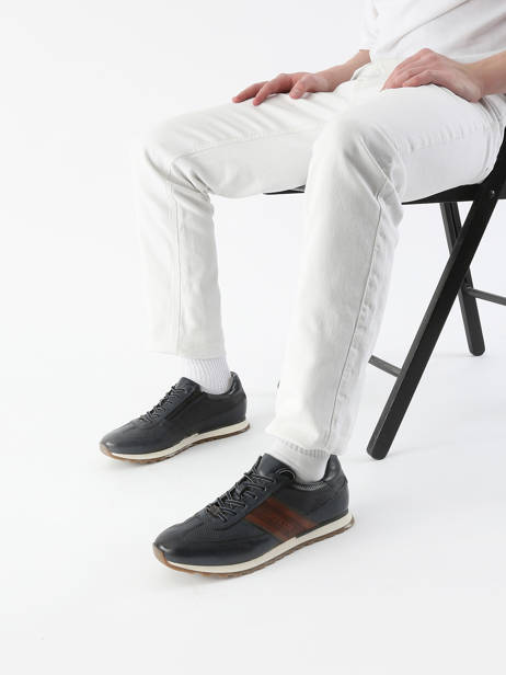 Sneakers Ivar En Cuir Bugatti Bleu men 331ARX01 vue secondaire 1