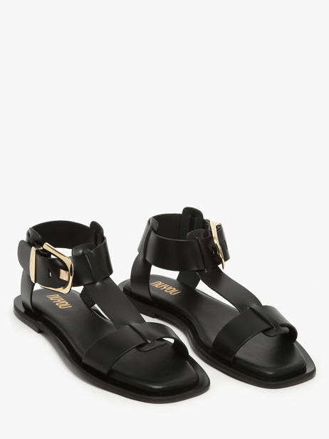 Sandales Daphne En Cuir Nuyou Noir women 11013 vue secondaire 1