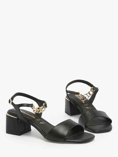 Sandales Ã  Talon En Cuir Tamaris Noir women 44 vue secondaire 1