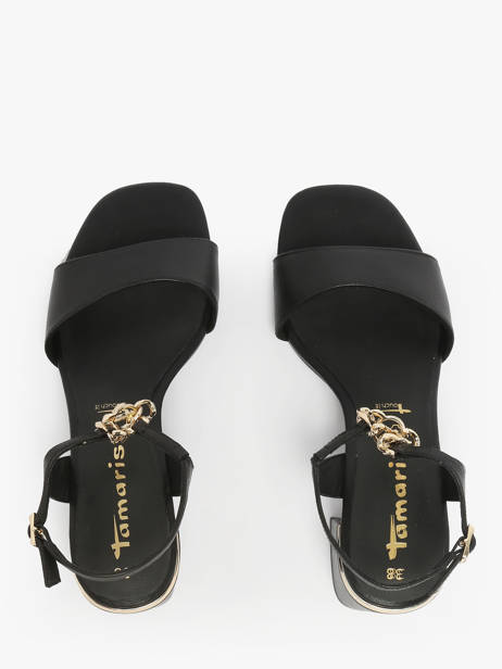 Sandales Ã  Talon En Cuir Tamaris Noir women 44 vue secondaire 3