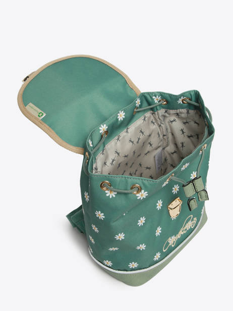 Sac Ã  Dos 1 Compartiment Cameleon Vert vintage fantasy SD25 vue secondaire 3