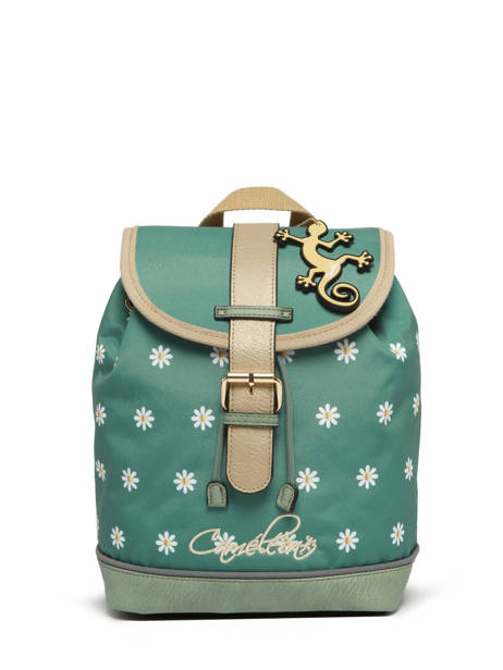 Sac Ã  Dos 1 Compartiment Cameleon Vert vintage fantasy SD25 vue secondaire 5