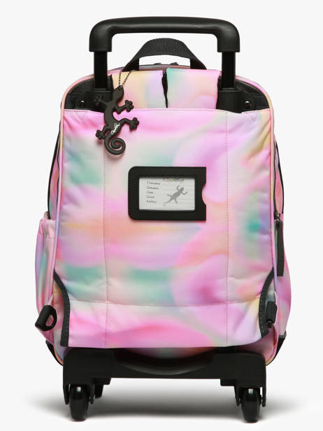 Sac A Dos Ã  Roulettes 2 Compartiments Cameleon Rose vintage fantasy SR40 vue secondaire 5