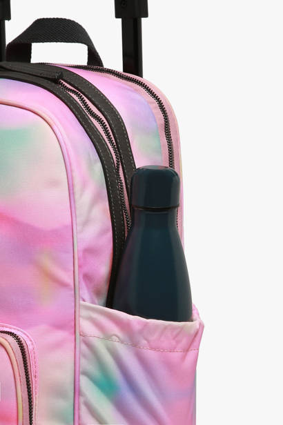 Sac A Dos Ã  Roulettes 2 Compartiments Cameleon Rose vintage fantasy SR40 vue secondaire 6