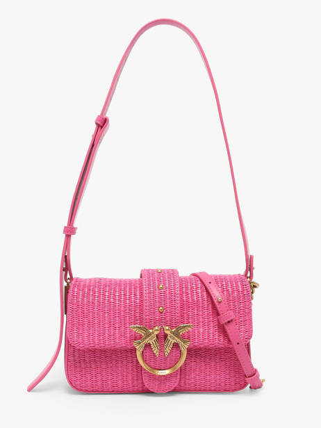 Sac BandouliÃ¨re Love Bag Icon Pinko Rose love bag icon 4340A2CF