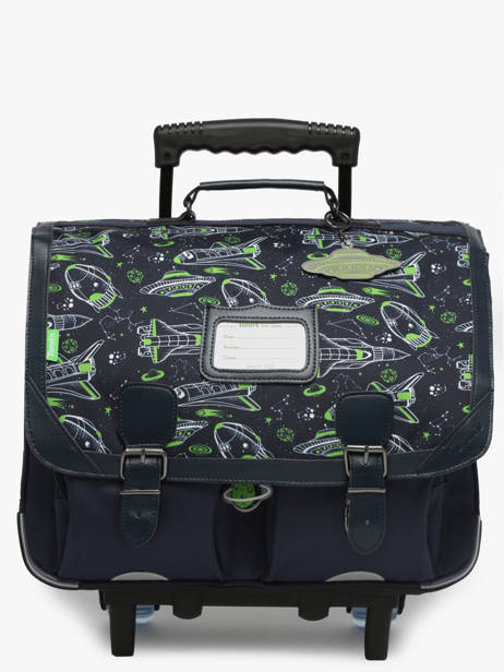Cartable Ã  Roulettes 2 Compartiments Tann's Bleu les fantaisies g 43142