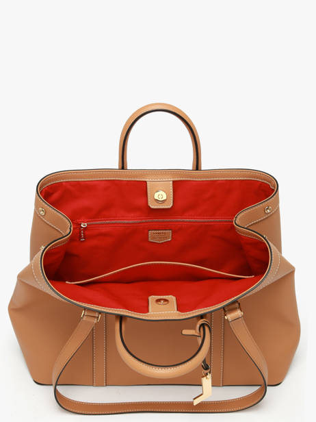 Cabas Belleville Cuir Lancel Marron belleville A13738 vue secondaire 3