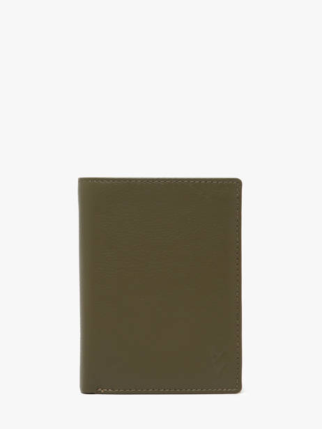Wallet Smooth Leather Yves renard Green smooth 15419