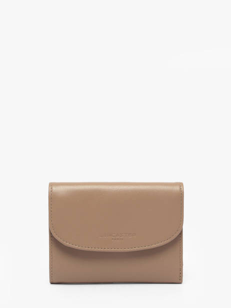 Portefeuille Cuir Lancaster Beige paris pm 24